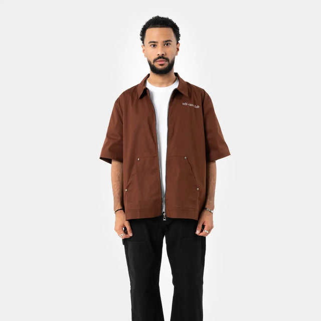 Brown Zip Shirt Other Face