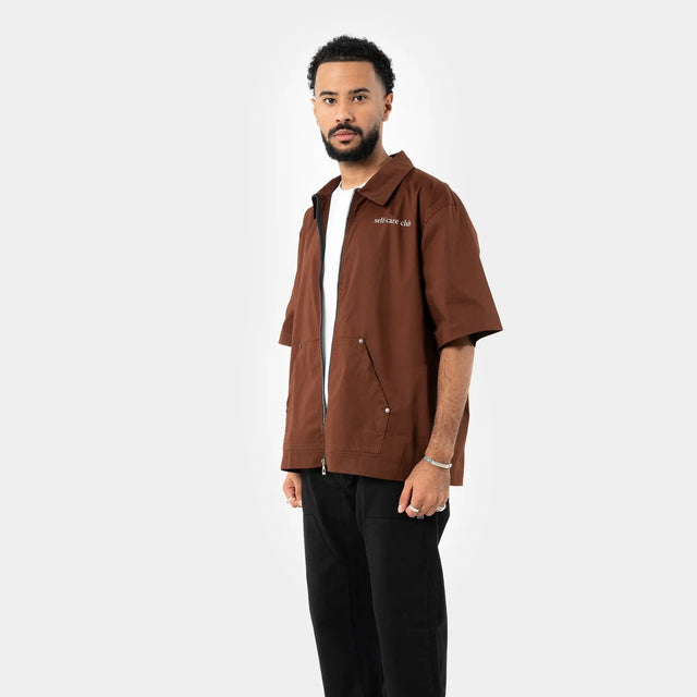 Brown Zip Shirt Other Face