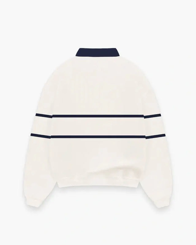 Cream Tennis Polo Sweatshirt Shashka