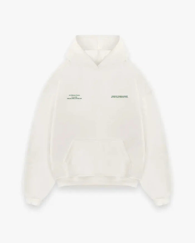 Cream "Pardon My French" with Green Hoodie Shashka