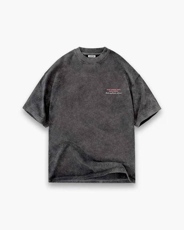 Gray "Pardon My French" Washed T-shirt Shashka