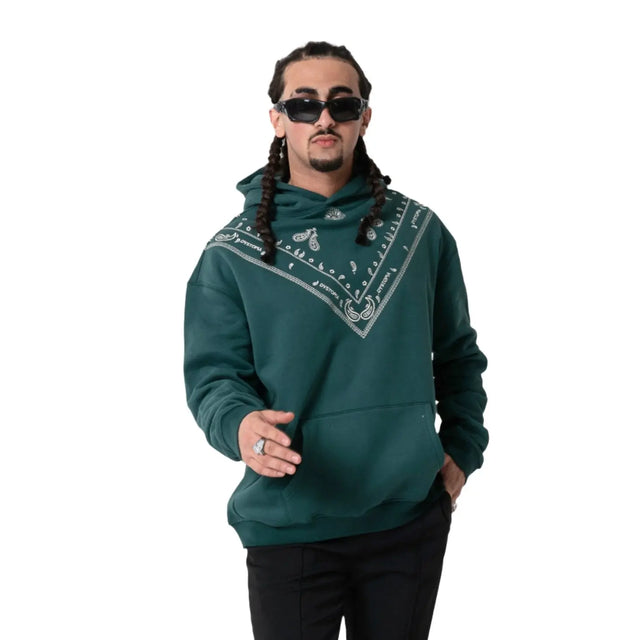 Green Bandana Hoodie Dystopia