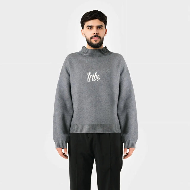 Grey Logo Sweater Tribe