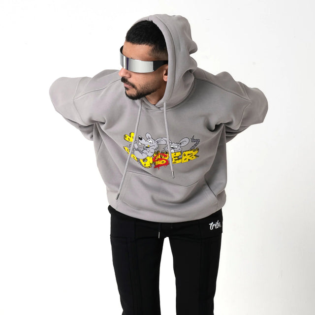 Grey Loser Lover Hoodie Dystopia