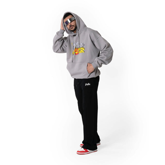 Grey Loser Lover Hoodie Dystopia