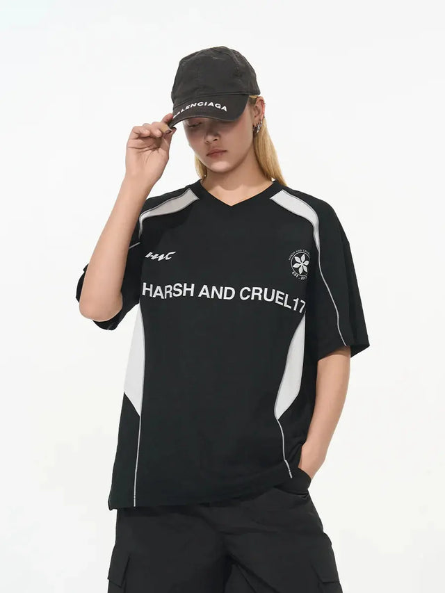 H&C Black Logo Football Jersey Harsh & Cruel