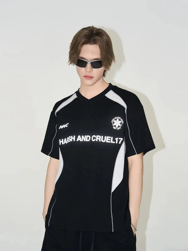 H&C Black Logo Football Jersey Harsh & Cruel