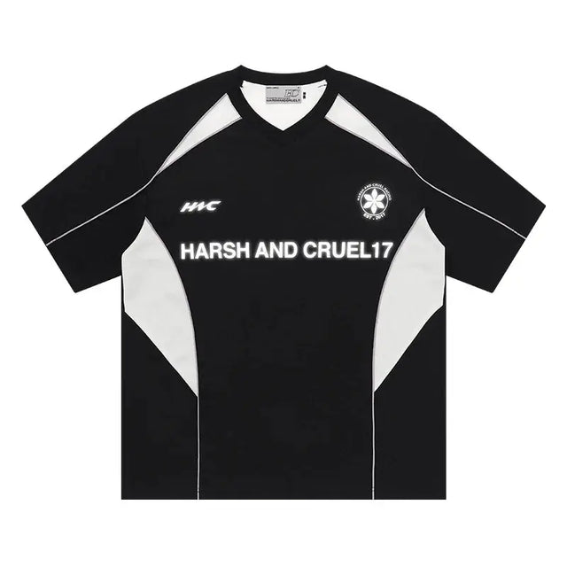 H&C Black Logo Football Jersey Harsh & Cruel