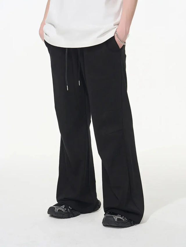 H&C Black Wide Sweatpants Harsh & Cruel