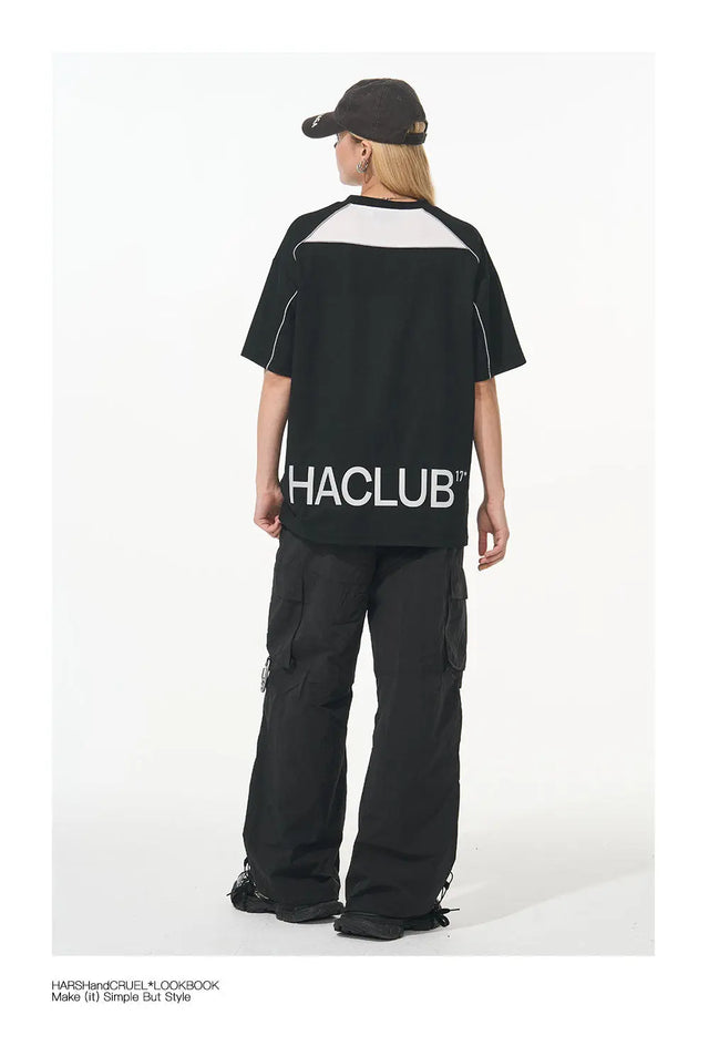 H&C Black & White Logo Football Jersey Harsh & Cruel