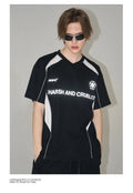 H&C Black & White Logo Football Jersey Harsh & Cruel