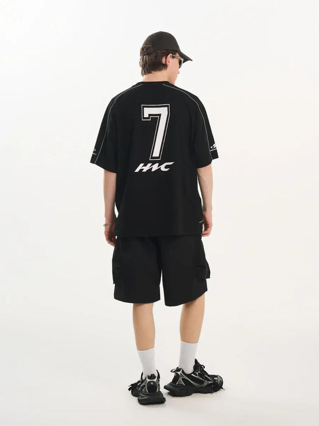 H&C Black #7 Football Jersey Harsh & Cruel