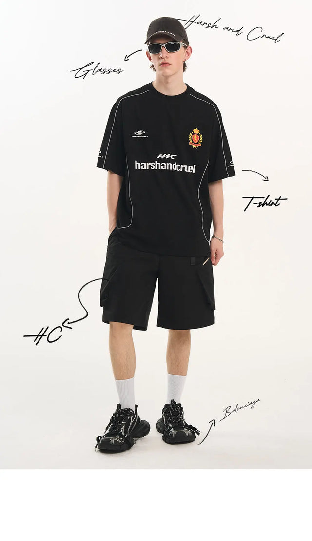 H&C Black #7 Football Jersey Harsh & Cruel