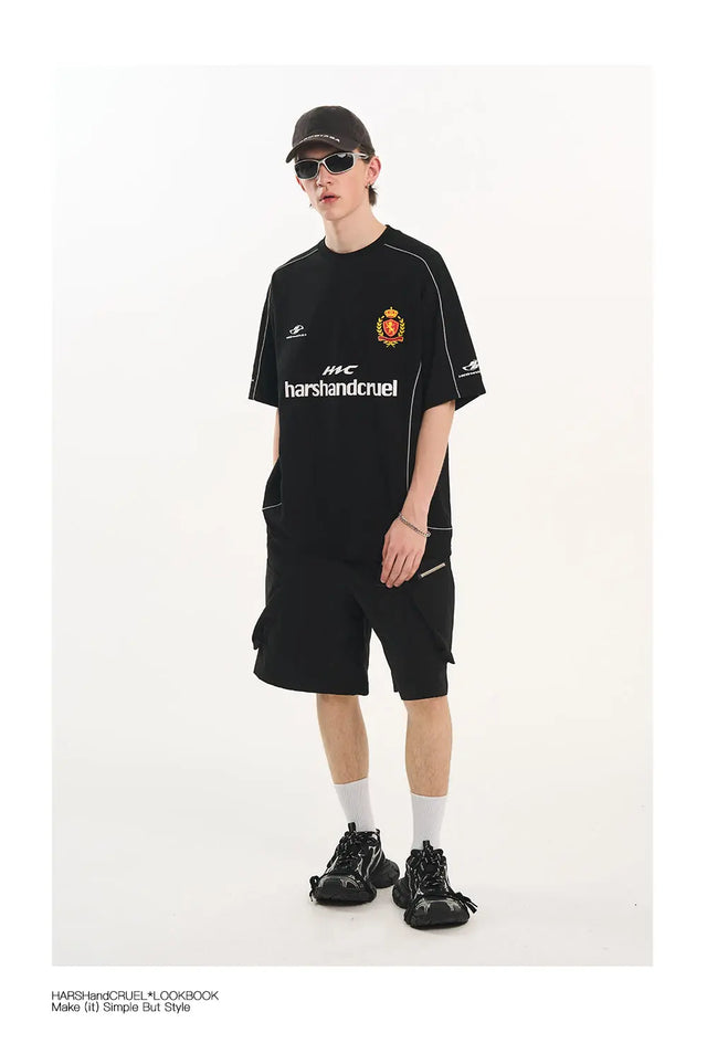 H&C Black #7 Football Jersey Harsh & Cruel