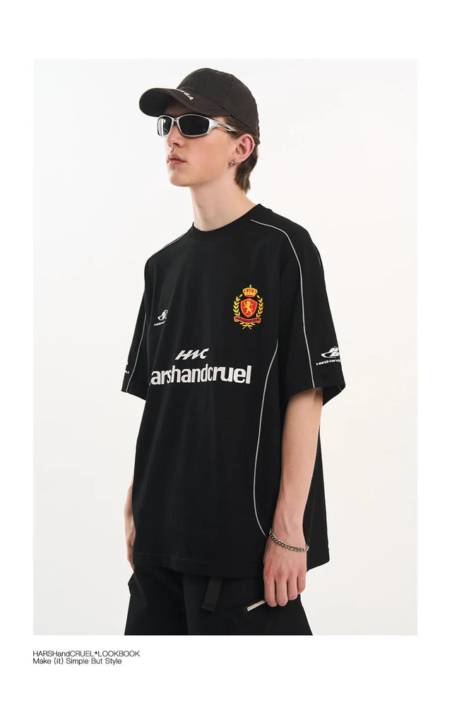 H&C Black #7 Football Jersey Harsh & Cruel