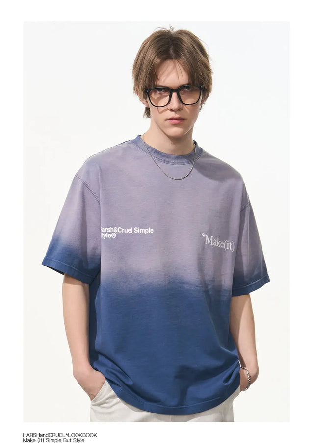 H&C Blue Gradient T-shirt Harsh & Cruel