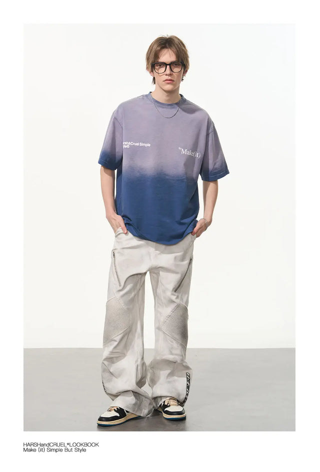 H&C Blue Gradient T-shirt Harsh & Cruel