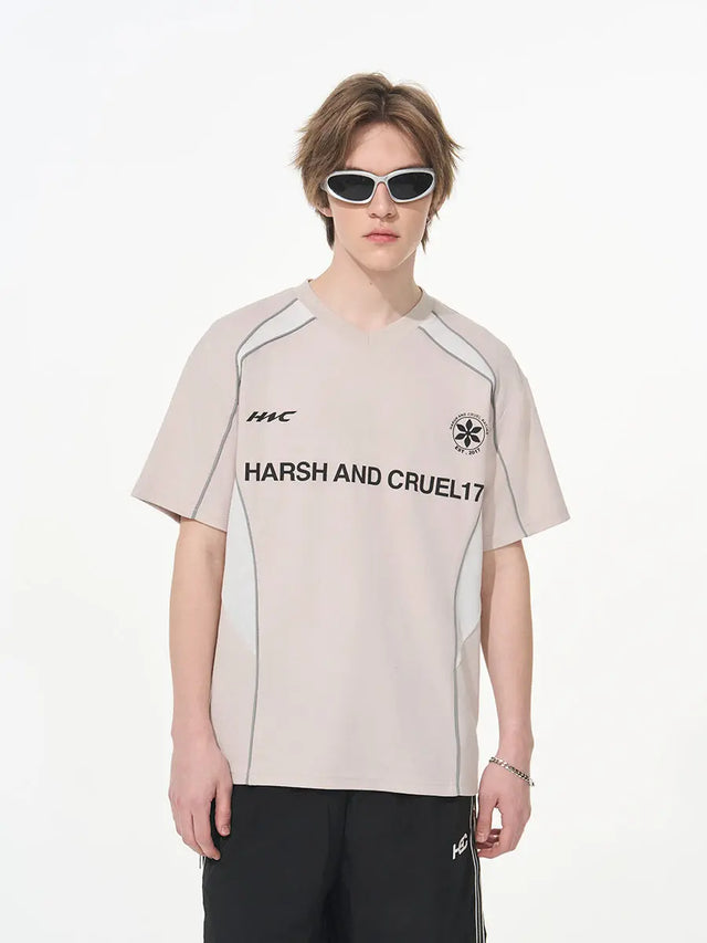 H&C Cream Logo Football Jersey Harsh & Cruel