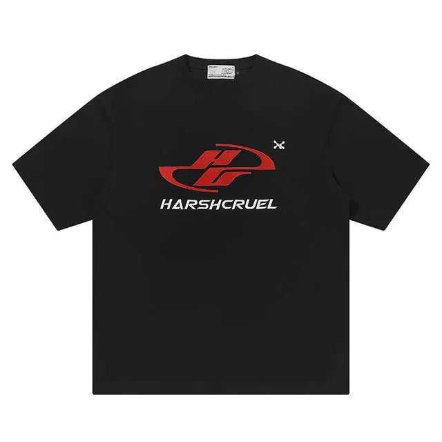 H&C Front Logo Black T-shirt Harsh & Cruel