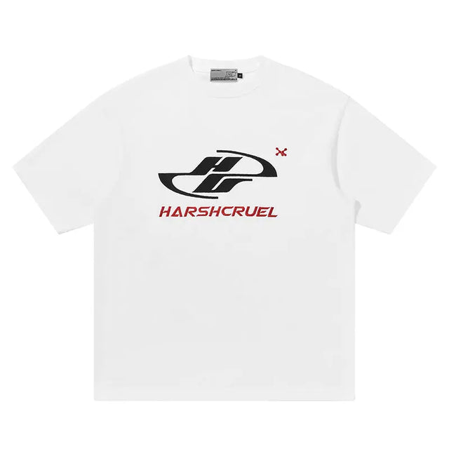 H&C Front Logo White T-shirt Harsh & Cruel