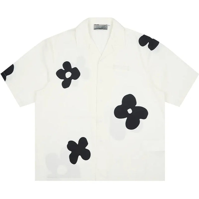 H&C White Floral Shirt Harsh & Cruel