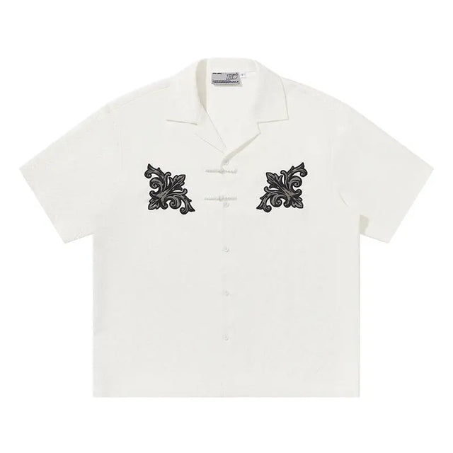 H&C White Pocket Flower Shirt Harsh & Cruel