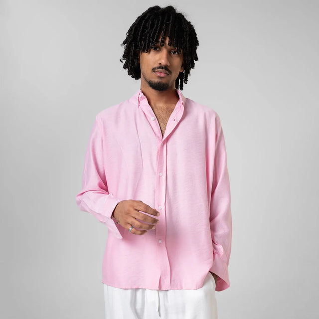 Hot Pink Linen Shirt Seemly