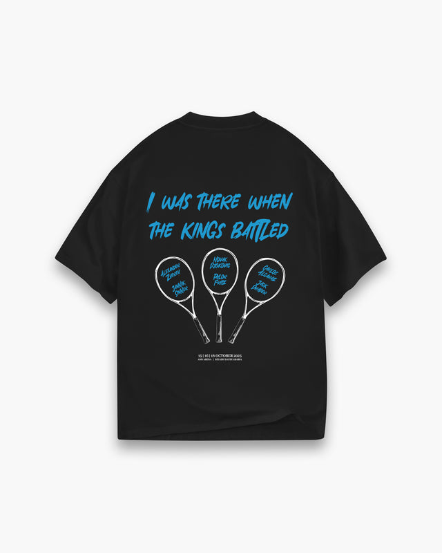 Six Kings Slam Black I Was There Tennis Tee