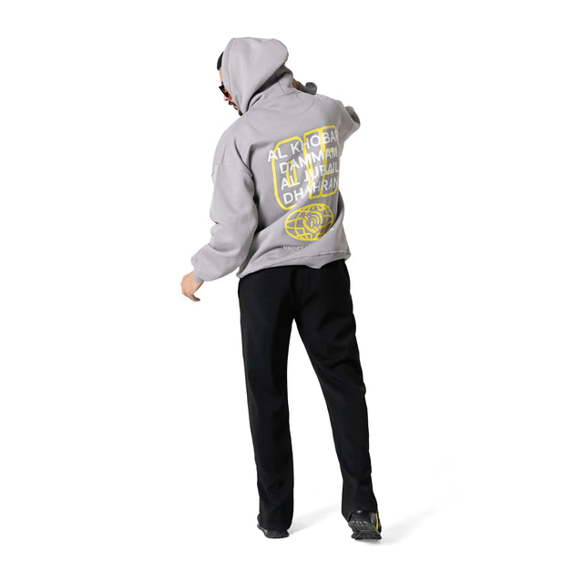 Light Gray Code 013 Hoodie Dystopia