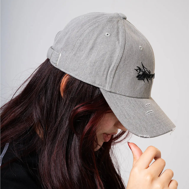 Light Grey Cap with Black Logo Dystopia