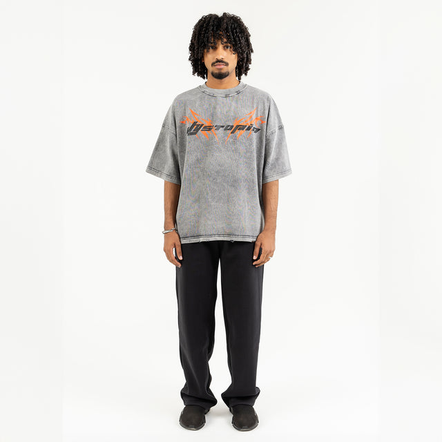 Washed Grey "Logo" T-shirt