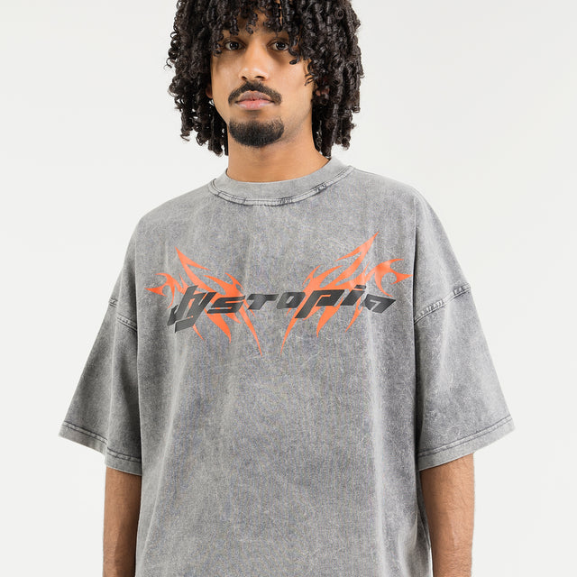 Washed Grey "Logo" T-shirt