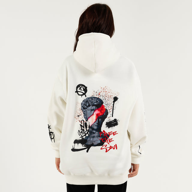 White Splatter Hoodie