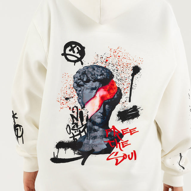 White Splatter Hoodie