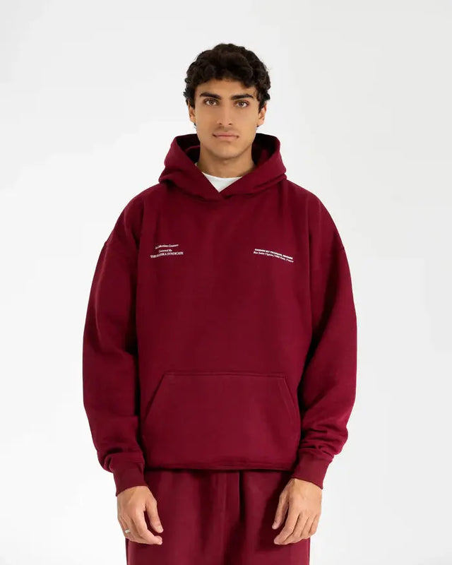 Maroon Pardon My French Hoodie Shashka