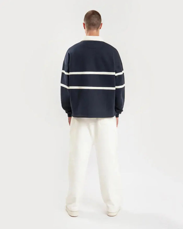 Navy Tennis Polo Sweatshirt Shashka