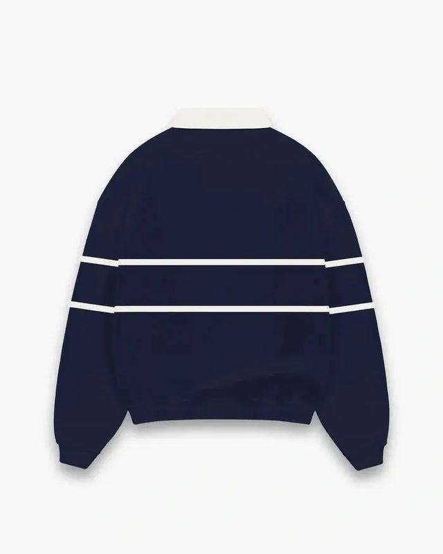 Navy Tennis Polo Sweatshirt Shashka