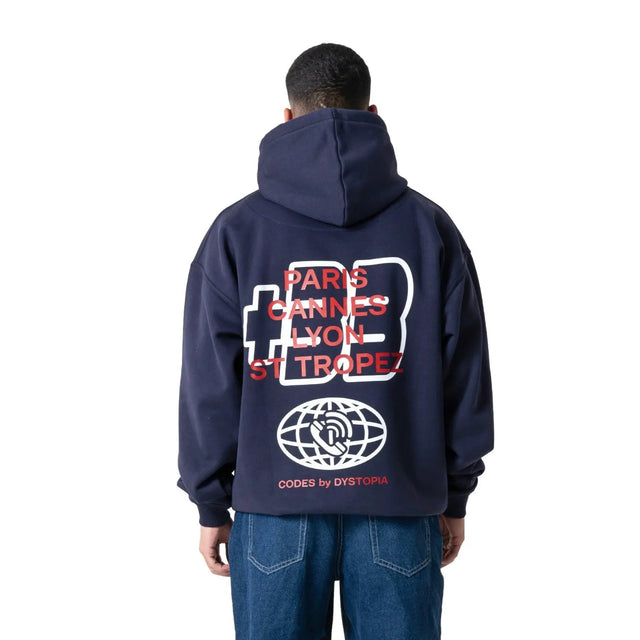 Navy "Code +33" Hoodie Dystopia