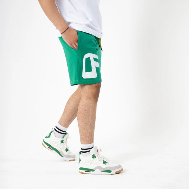 OF Green Shorts Other Face