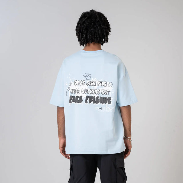 Powder Blue Rich Kids T-Shirt Seemly