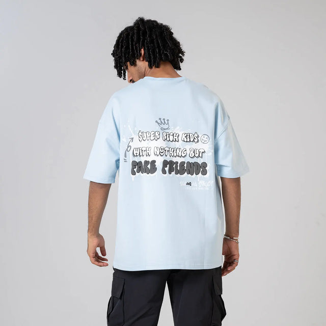 Powder Blue Rich Kids T-Shirt Seemly