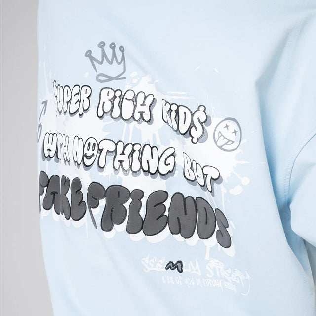 Powder Blue Rich Kids T-Shirt Seemly