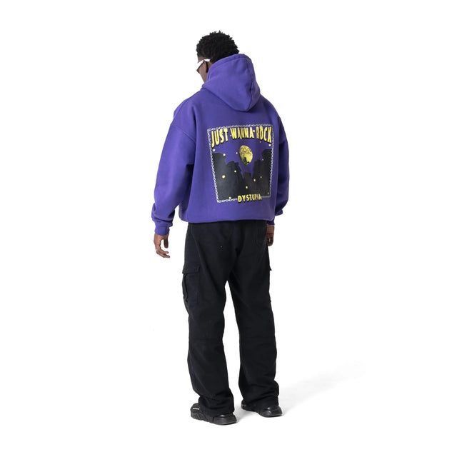 Purple Just Wanna Rock Hoodie Dystopia