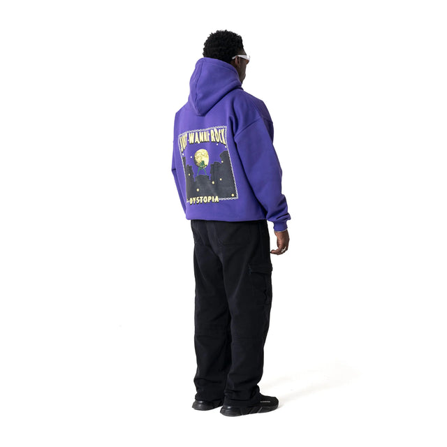 Purple Just Wanna Rock Hoodie Dystopia