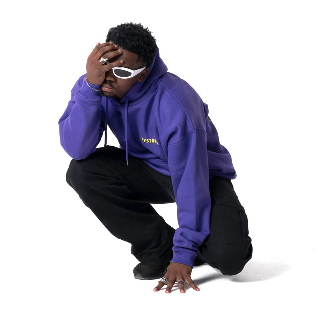 Purple Just Wanna Rock Hoodie Dystopia