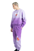 PURPLE BAD GRADIENT SWEATPANTS badcompany12