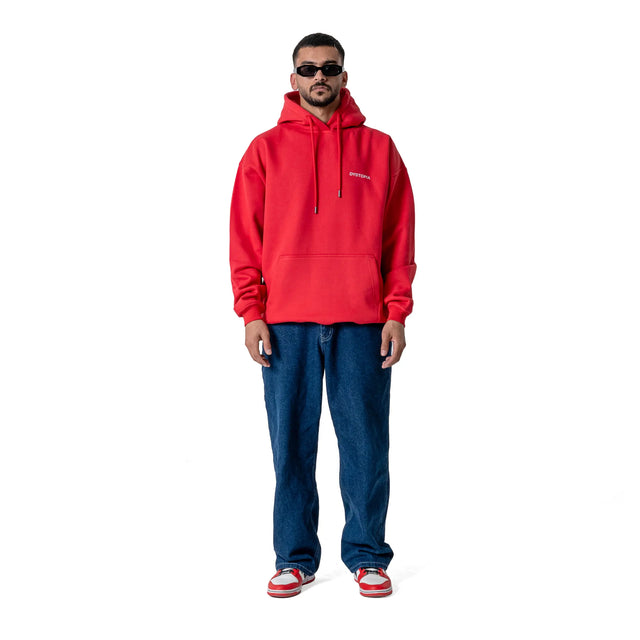 Red "Code +90" Hoodie Dystopia