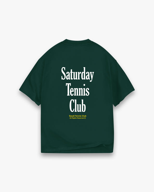 تيشيرت نادي السبت للتنس اخضر