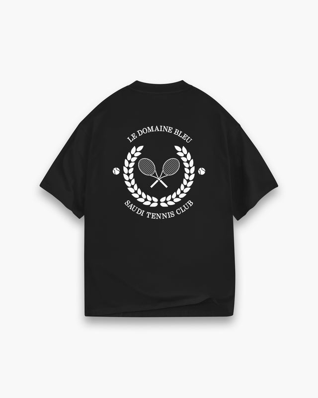 تيشيرت نادي التنس السعودي اسود