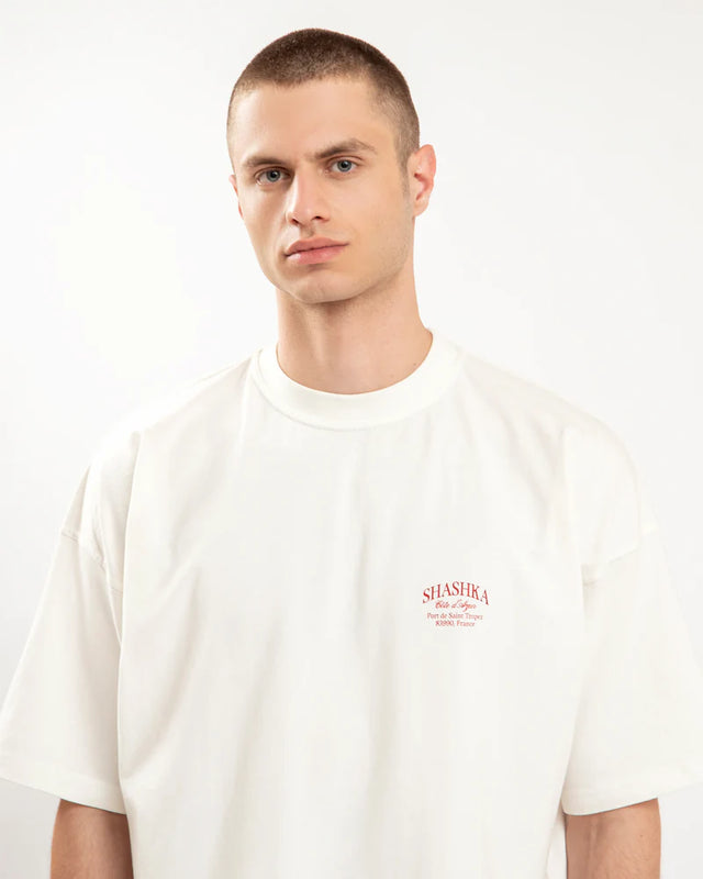 تي شيرت شاشكا كريمي "سمرز إن سان تروبيه"